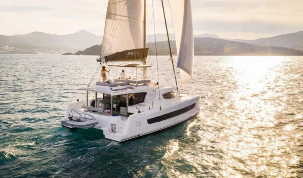 bali 4.6 bareboat charter greece 2024 model Catamaran Model: 2024 Length: 14,28m Capacity: 12people Cabins: 5+1 WC: 5 Manufacturer: Catana Beam: 7,66m